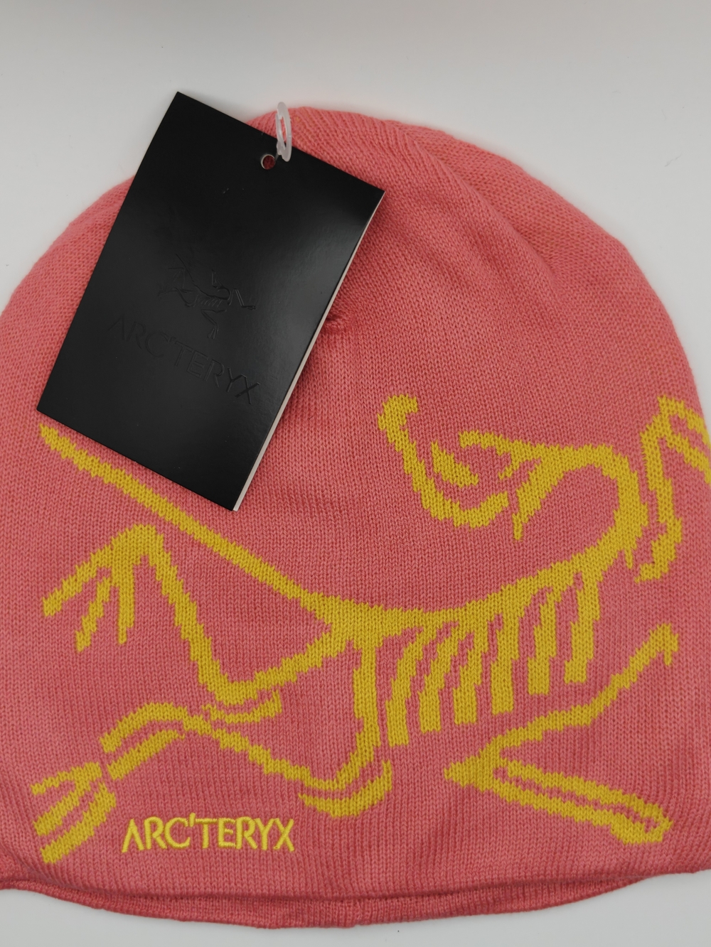 Arc'teryx Pink & Yellow Logo Beanie